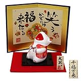 大阪長生堂 干支飾り 干支置物 うし 丑 十二支飾り 正月飾り ちりめん オリジナル木札無料特典付(別送) 大笑い丑(屏風付) 大阪長生堂 干支飾り 干支置物 うし 丑 十二支飾り 正月飾り ちりめん オリジナル木札無料特典付(別送) 大笑い丑(屏風付)