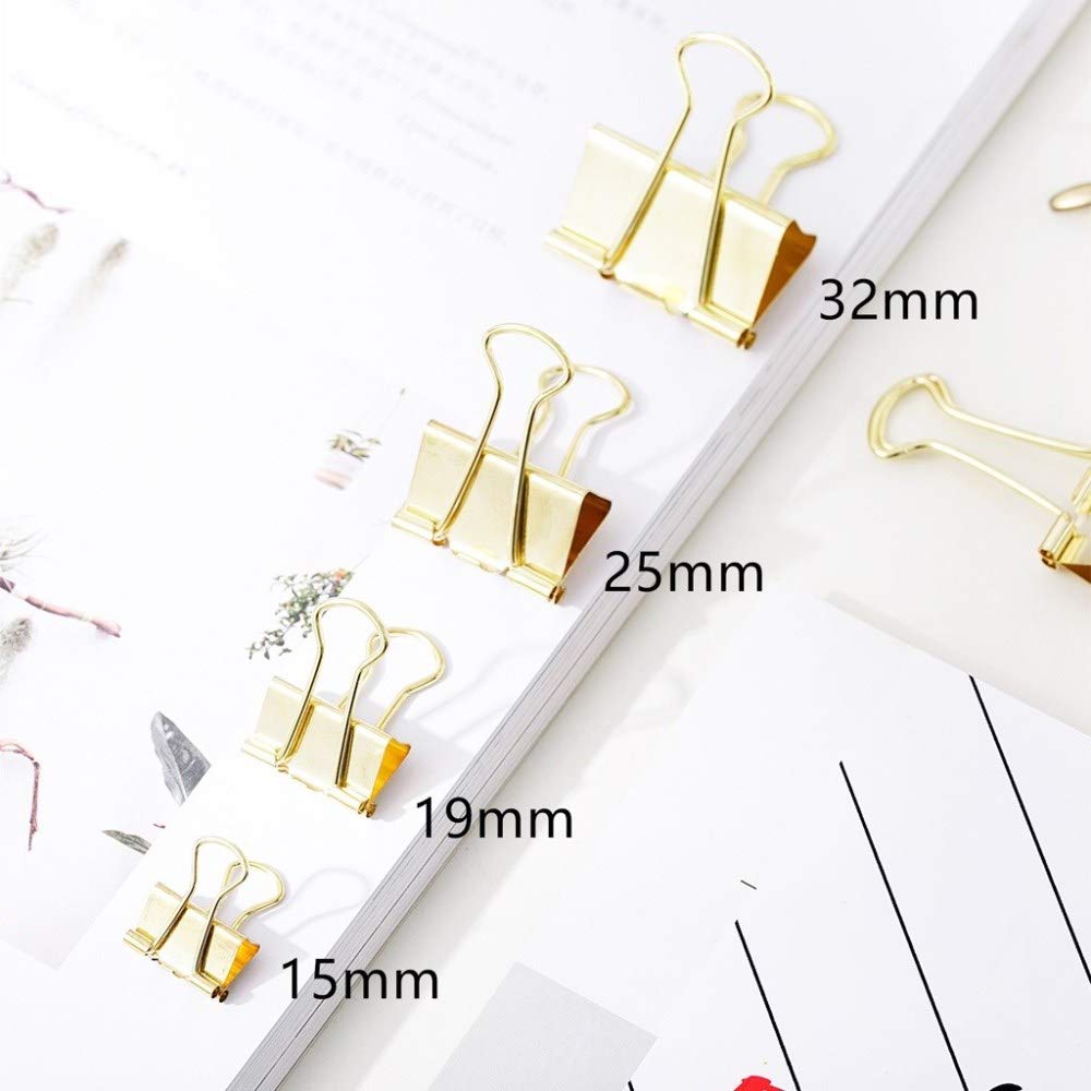 ETomey Binder-Clips, Bulldog-Clips, Foldback-Clips, Büroklammern, Bulldog-Clips, Metallscharnier-Clip for Fotos, Fotos, Heimbürobedarf (Größe: 25 mm x 96 Stück) (Size : 41mm*48pcs)