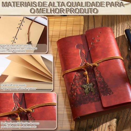 Caderno, Diario de Viagem, Caderno Couro, Caderno Sem Pauta, Caderno de Couro, DiáRio de Viagem, Cad