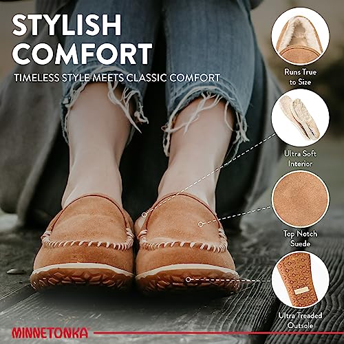 Minnetonka Women's Tempe Suede Slippers3