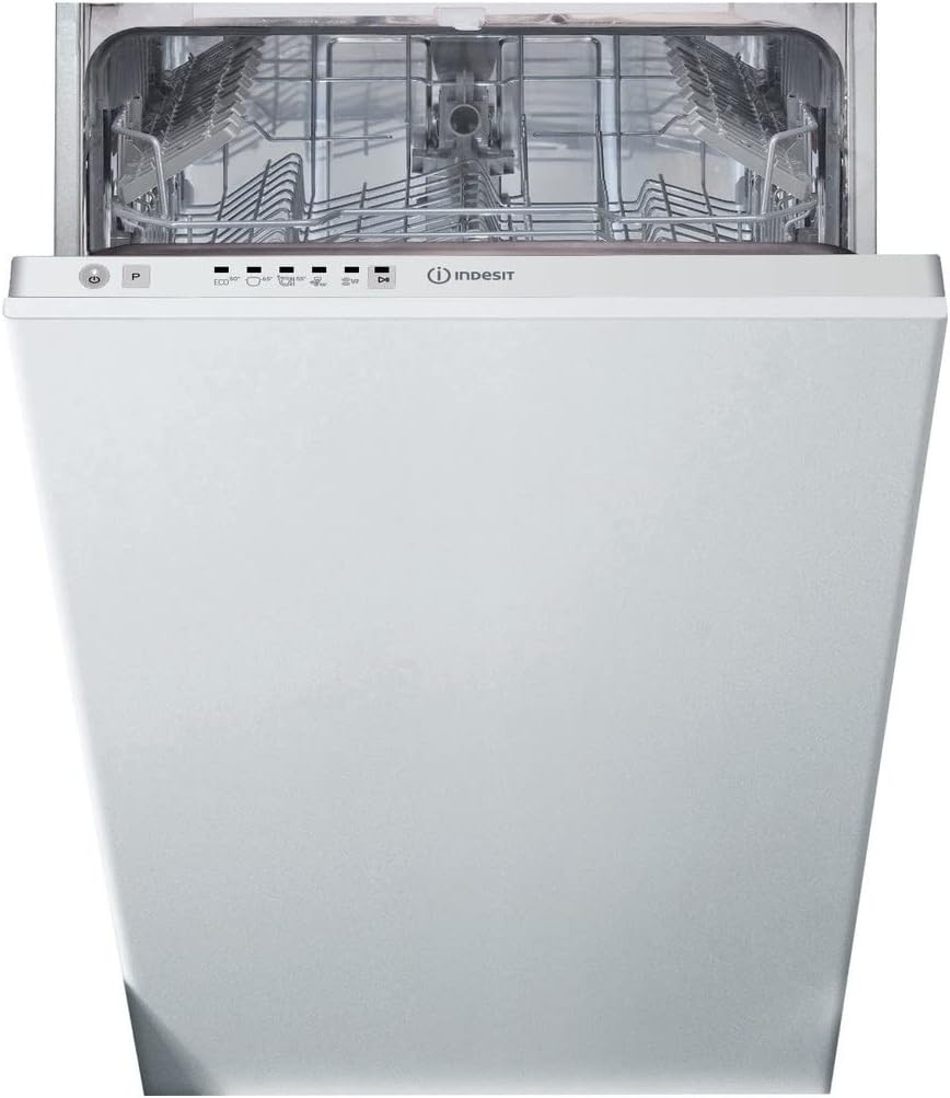 Indesit Integrated DSIE2B10UKN Slim 45cm Dishwasher - White [Energy Class F]
