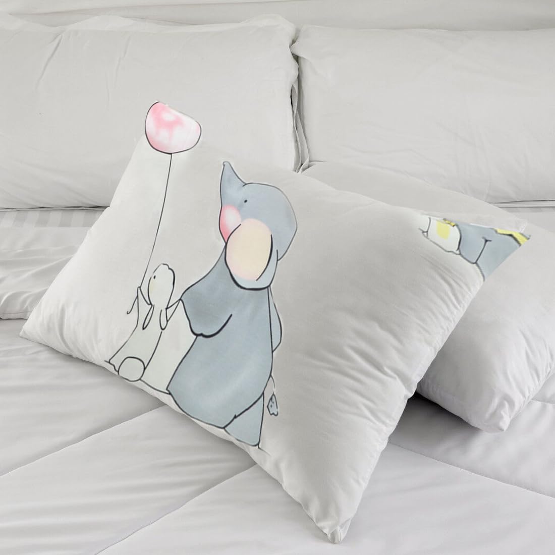 2 PCS Federa per Cuscino per Neonato Set di federe per Cuscini da Culla e Lettino 100% Cotone Biancheria da Letto per Bambini