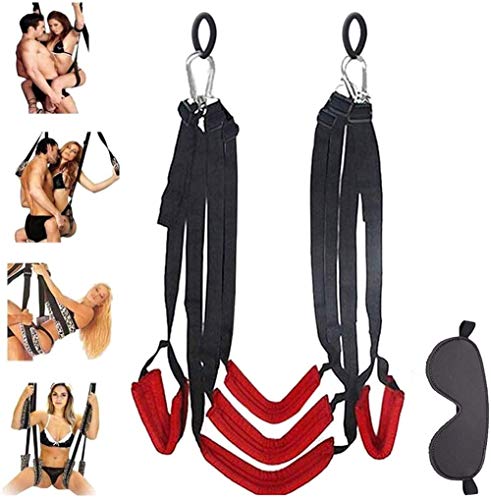 Liefdesschommel voor de deken, seksschommel met oogmasker voor koppels, seksspeelgoed, seksspeelgoed, seksschommel, sm… - Afbeelding 5