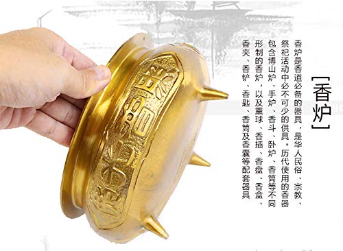 Amazon.co.jp: LAOJUNLU 銅製香炉 銅製香炉 三本脚 工芸用置物 家具用