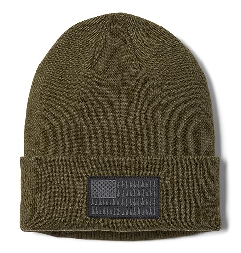 Bonnet Columbia en maille extensible au design drapeau de l'arbre