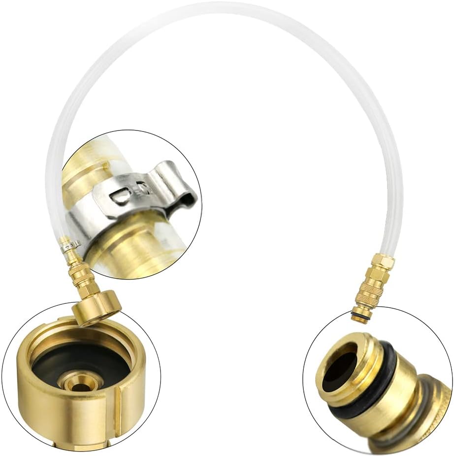 TOTMOX Leak Free Brass Helm Bleed Kit For Seastar, Oil Filler Hose