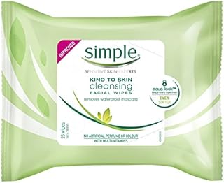 SIMPLE Cleansing Facial Wipes pack of 6