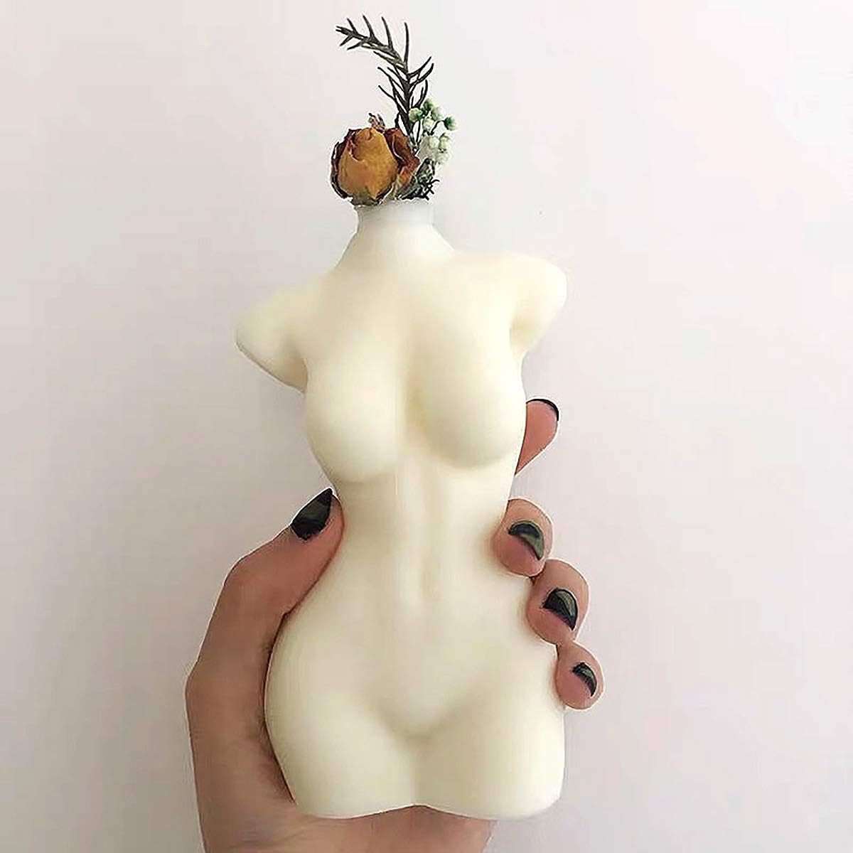 Art Body Candle Mold Cute Female Perfume Candle Silicone Mold Aromatherapy Candle Making Wax Mold,B Style