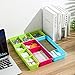 VANORIG Office Drawer Organizers Set of 4 Plastic Drawers Storage Adjustable Dividers Storage Box Tidy Cutlery Trays for Kitchen Bathroom Makeup Desk