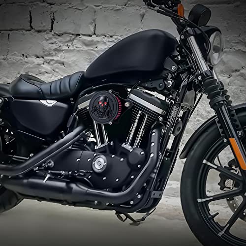 Updated Version Air Cleaner Intake Filter Kit Cnc Compatible With Harley Sportster Iron 883 Dark Custom Xl883 1998-2017 #TOP1