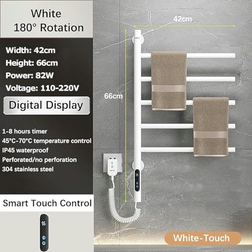 Estendal calentado inteligente de 180 grados para baños modernos 3