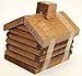 Small LOG Cabin Incense Burner 2.5