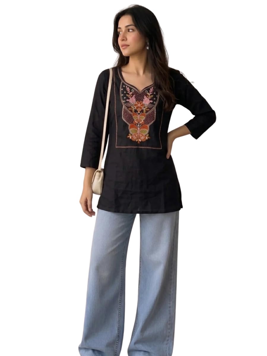 Tunic Tops for Women Stylish | Tunic Tops for Women Cotton – Long Top for Woman | Woman Ethnic Printed Western Top Kurtis-picture-50