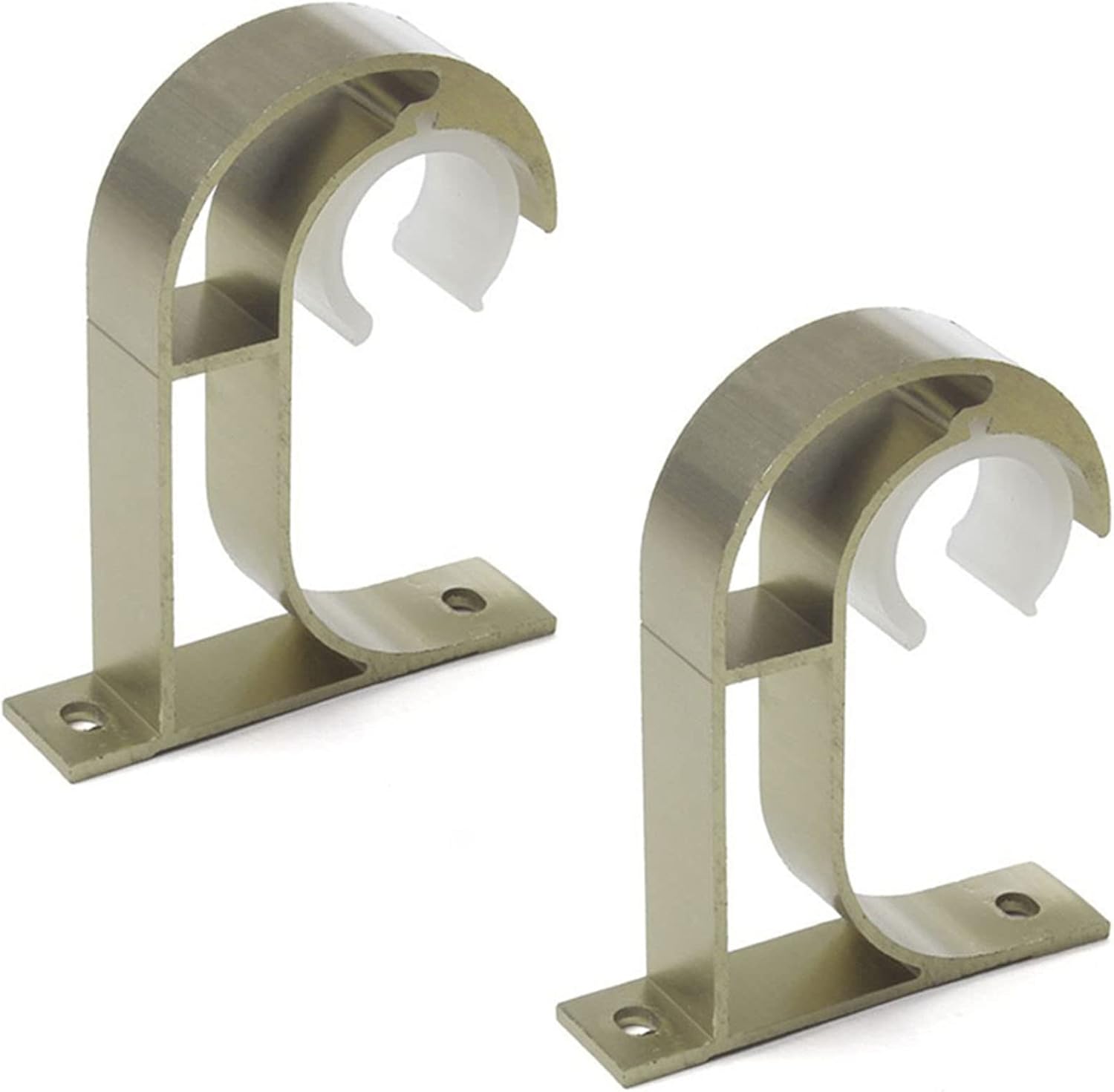 Drape Rod Bracket ， Curtain Rod Base，Ceiling Curtain Rod Bracket Aluminum Alloy Heavy Duty Curtain Rod Holder for Drapes Curtain Rods Celling Curtain Brackets Hangers,d(F)