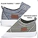 JENN ARDOR Womens Fall Slip On Fashion Sneakers No Laces Comfortable Casual Low Canvas Sneakers Flats Walking Shoes Grey