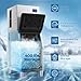 Ice Machine Commercial Ice Maker Machine Large Industrial Stainless Steel Freestanding Ice Machine 485Lbs/24H with 400LBS Storage Bin Ice Ready in 7-12 Mins, Clear Cube Ice (485Lbs/24H)