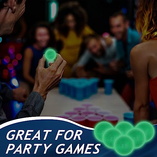 image for Sratte 100 Pcs Glow in The Dark Table Tennis Balls Sports 40 mm Lighte