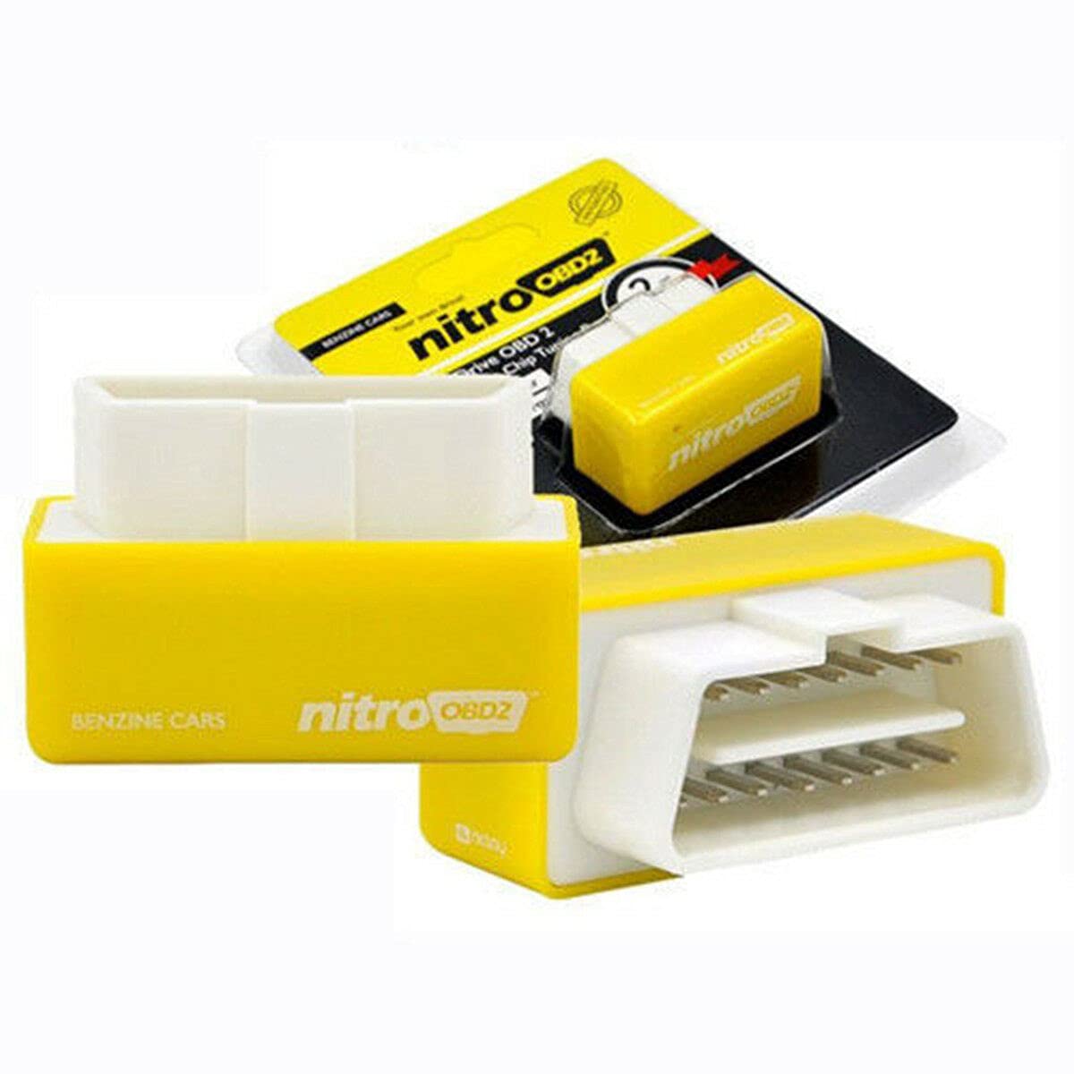 Baceyong Ahorro de Combustible de Actualización de Energía Nitro OBD2, Chip Tuning Box para Coches de Gasolina, Rendimiento de Reasignación de ECU del Motor de Potencia