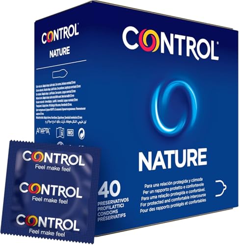 CONTROL Nature Preservativos Clásicos de Látex Natural Transparentes 40 Unidades