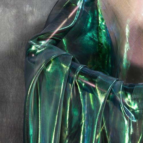 Blackish Green 11 Yard Long Iridescent Organza Fabric for Halloween,