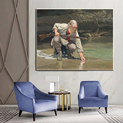 Vintage Poster Colonial Artisan Canvas Painting Decor Canvas Painting Posters And Prints Wall Art Pictures For Living Room Bedroom Decor 24X32Inch(60X80Cm) Frame-Style #TOP3