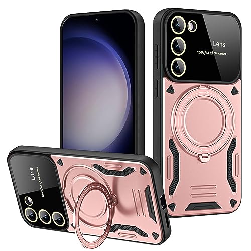 Protection antichoc pour Samsung S23 Ultra évitant les casses de caméra, étui rose