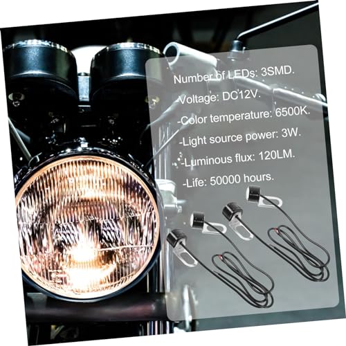 GALPADA 4 Peças Luz Marcadora Luz De Circulação Diurna Luzes De Neblina Luzes De Neblina Luz De Back