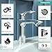 hansgrohe Metris Modern Upgrade Easy Install 1-Handle 1 7-inch Tall Bathroom Sink Faucet in Chrome, 31080001