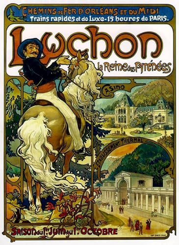 Poster image affiche artistique Alphonse Mucha peinture murale toile 60x90cm maison
