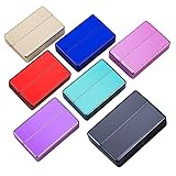 GUANSTDタバコケース ヒートスティックケース タバコ専用カバー 電気鍍金おしゃれ タバコ入れ20本入れ シガレットケース 加熱式たばこ弾箱 かわいい 衝突防止 変形しづらく 防水防汗（ブラック）