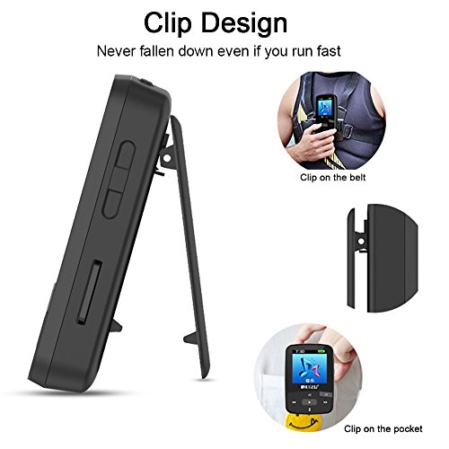 Andoer RUIZU X50 8GB 1.5in MP3 Player HiFi Lossless Qualidade de som Bluetooth Pedômetro Cartão TF R