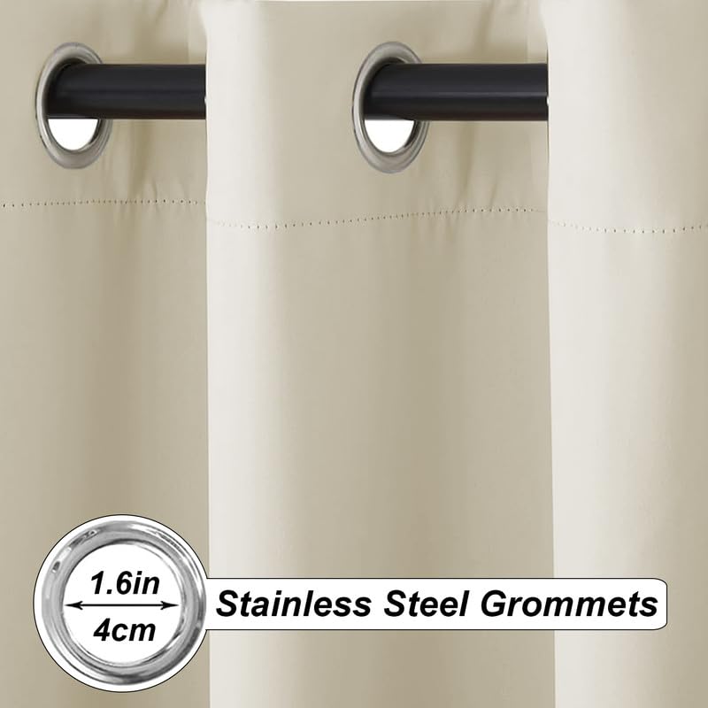 Cortina exterior impermeable opaca con ojales para pérgolas y protección viento 5