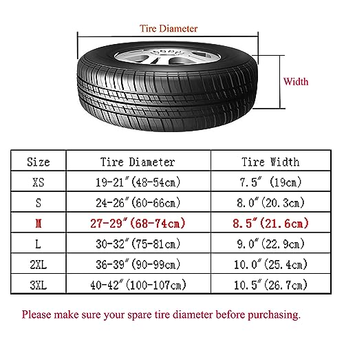 Image of MOONET Tough Tire Covers for RV Wheel(4 Pack), Heavy Duty Thicken Sun Protectors for Truck Motorhome Boat Trailer Camper Van SUV, for Diameter 27 inch-29 inch Charcoal