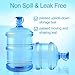 Xaxuqtu【5 PCS】3 & 5 Gallon Water Jug Cap, Upgrade Reusable Replacement Caps, Non Spill Lids for 55mm Water Bottle