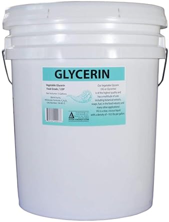 Duda Diesel 5 Gallon Pail of Glycerin USP Food Grade 99.7+% Pure Derived from Palm Fruit vgpail