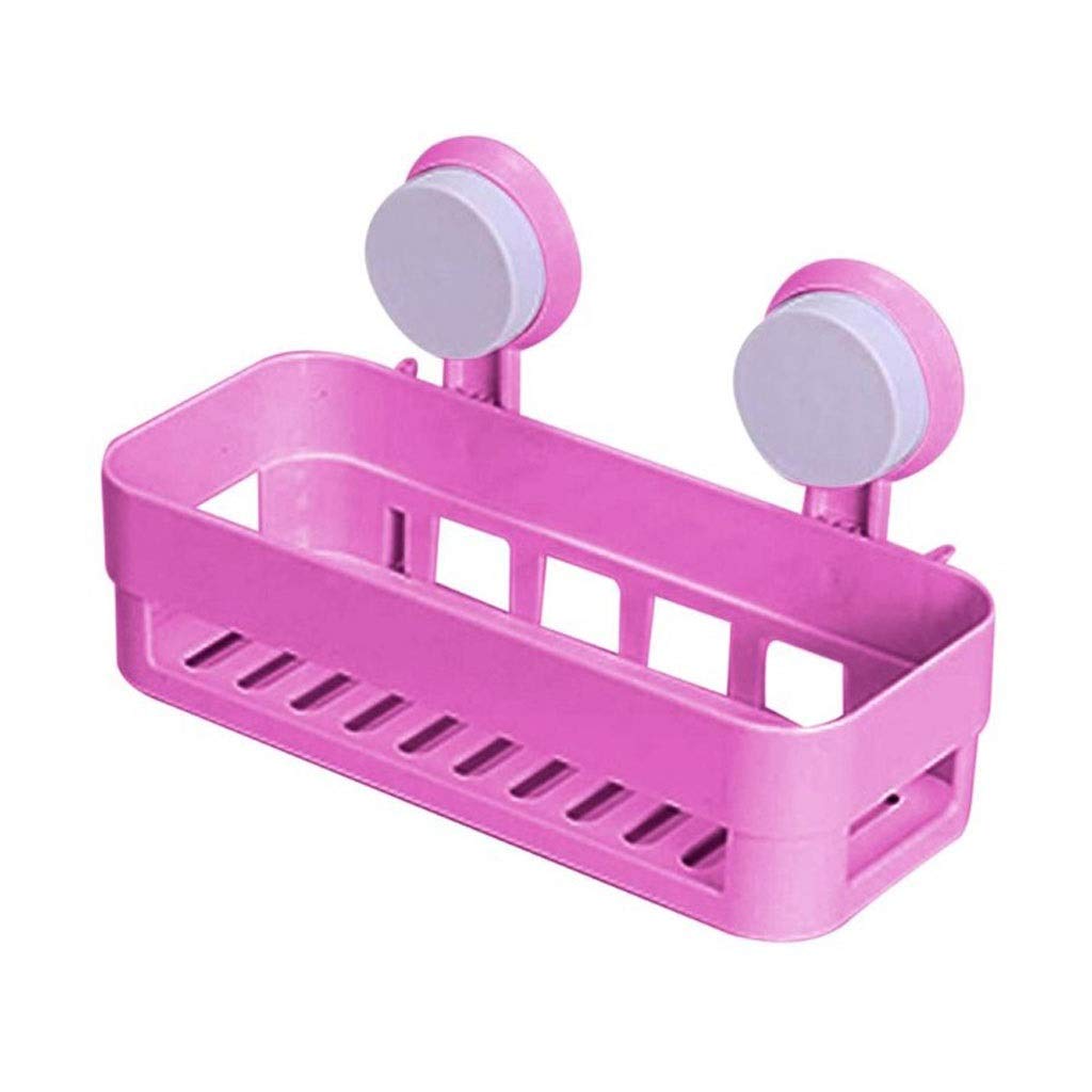 New Bathroom Shelf Suction Cups Wall Rack with 2 Suckers Plastic Shower Caddy Organizer Holder Tray with Kitchen