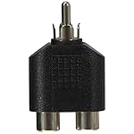PremiumCord Adaptor 1x RCA Male to 2x RCA Female