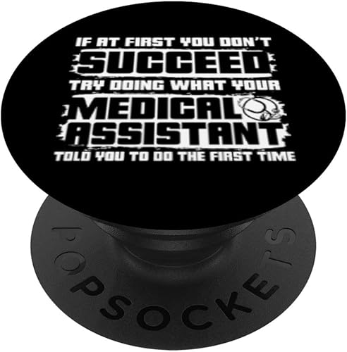 Divertido diseño de ropa de asistente médico PopSockets intercambiables PopGrip