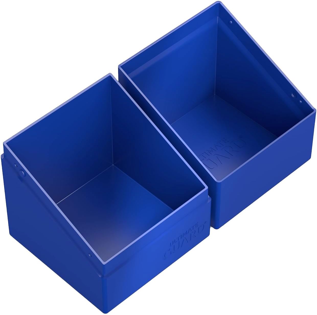 Ultimate Guard Boulder Solid 100+, Deck Case for 100 Double-Sleeved TCG Cards, Blue, Secure & Durable Storage for Trading Card Games, No Transparency