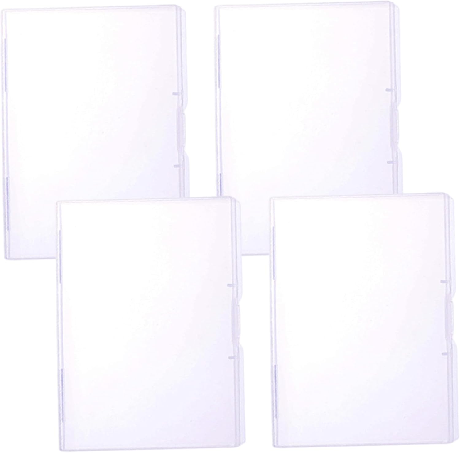 12x9 Inch Clear Scrapbook Paper Storage Organizer Stackable File Box Locking