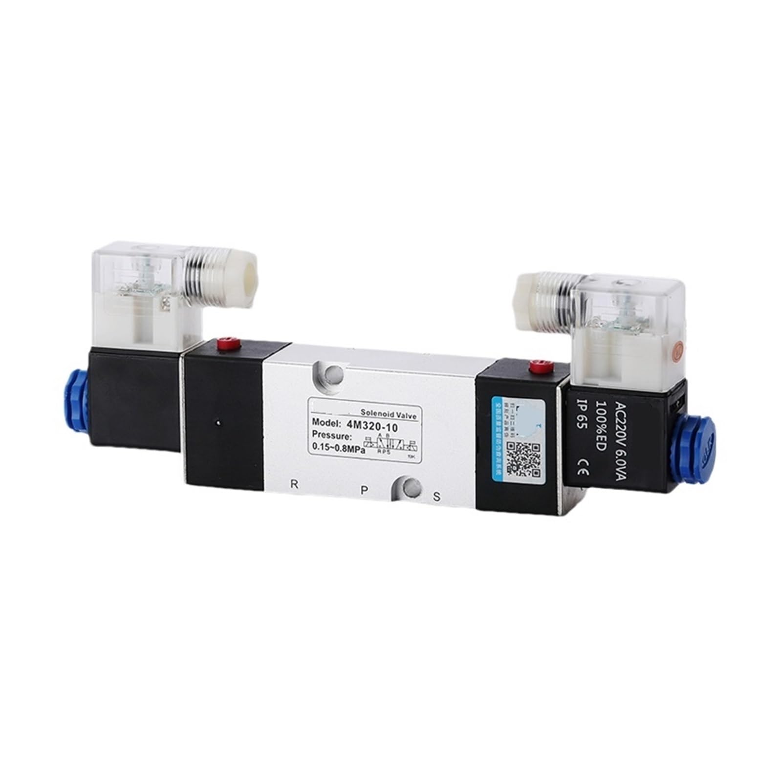 Électrovanne pneumatique 5/2 voies 4M420-15 à double bobine AC 220V