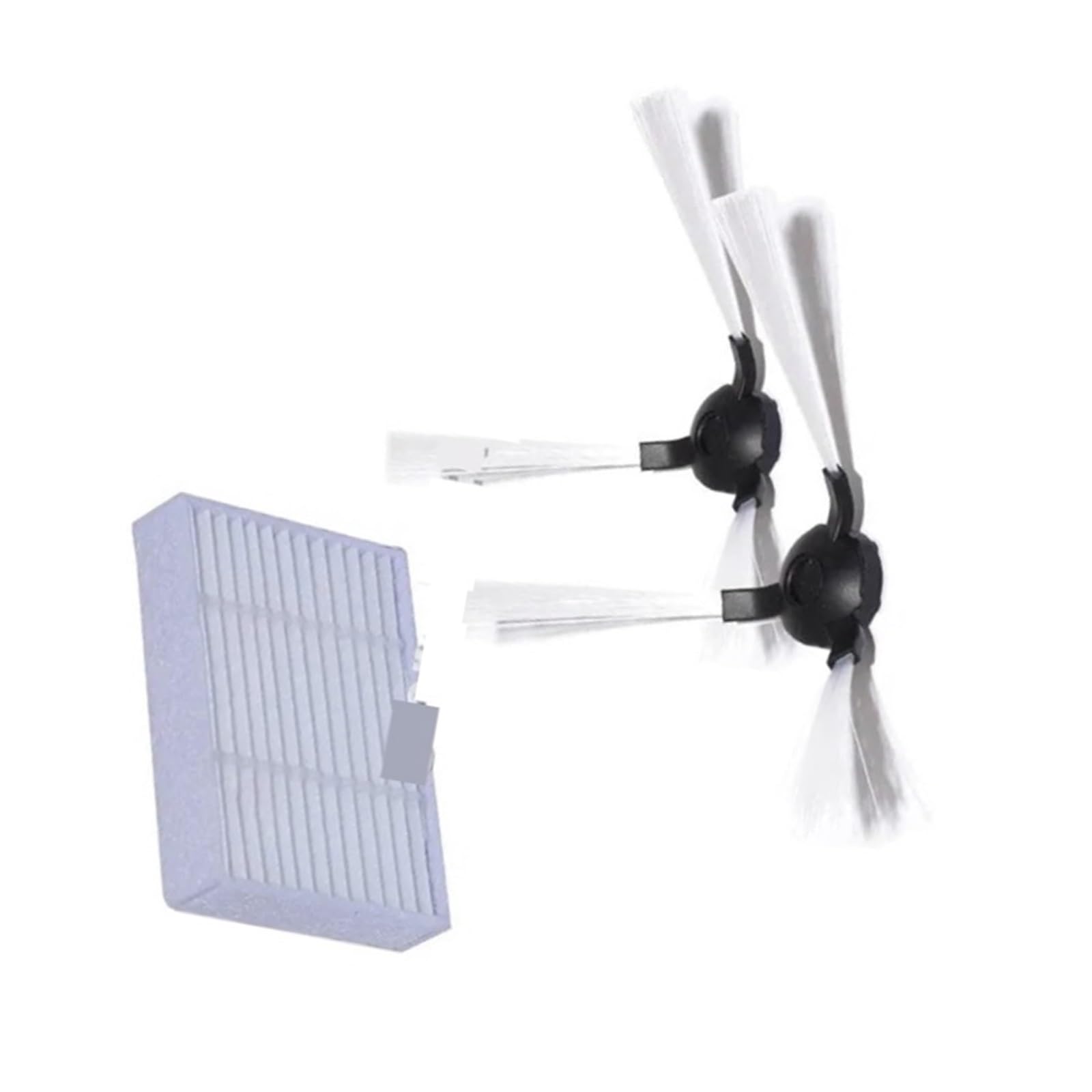 accessories of vacuum. Spare parts Compatible For RolliBot BL618 Robotic ，Robotic Accessory，2 Pieces Side Brush And 2 Pieces HEPA Filter [Vacuum Cleaner]