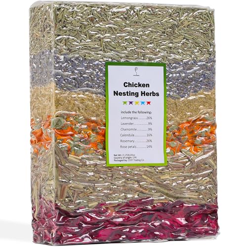 YIFULOWA Chicken Nesting Box Herbs 20oz Vacuum-Packed, Natural 6 Dried Herbs for Chicken Coop...