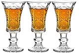 Round 1.3-Oz Shot Glasses, Lead-Free Glass, Clear Heavy Base Shot Glass (Set of 3)