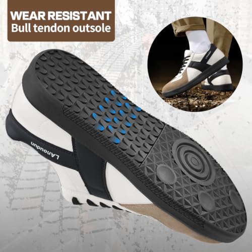 Image of Steel Toe Shoes for Women and Men, Lightweight Safety Work Shoes, Puncture Resistant Cushioned Low Top Work Sneakers for Warehouse Factory Construction