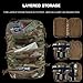 Jungle Leopard Large First Aid Backpack Tactical Hiking Survival Tools Storage Pack Bag(CP)
