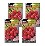 Semillas de rabanito redondo rojo Semillas Batlle PACK (4)