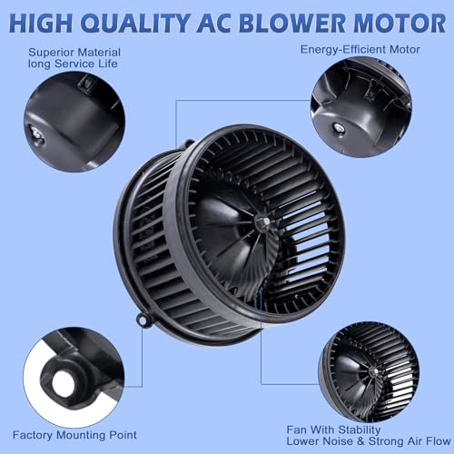 Image of AC Heater Blower Motor Assembly with Fan Cage 700211 15781505 Compatible with 2006-2017 Chevy Equinox Compatible with 2012-2015 Captiva Sport Compatible with 2010-2017 GMC Terrain