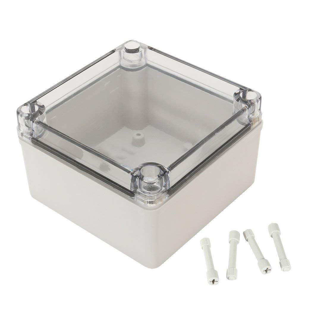 60% Off Discount YXQ 125x125x75mm Junction Box Clear Cover ABS IP66 Waterproof Project Case Enclosure PC Transparent Cover (5 x 5 x 3 inches)