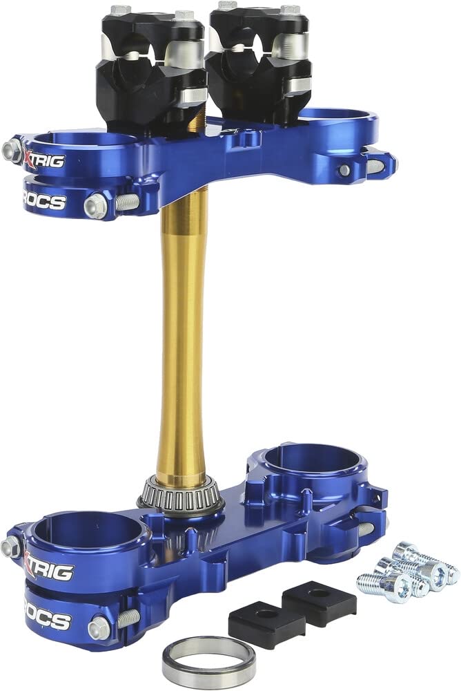 Amazon.com: Xtrig 501330801301 Rocs Tech Triple Clamps - Blue